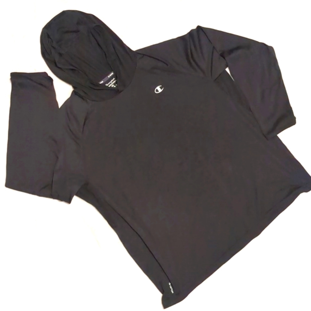 Champion Vapor Performance Lightweight Pullover Hoodie Men's XXL Black GUC